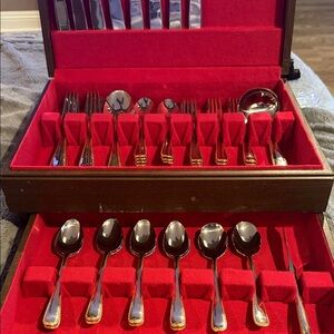 Gorham Aureate Gold Plated Stainless Cutlery Set
